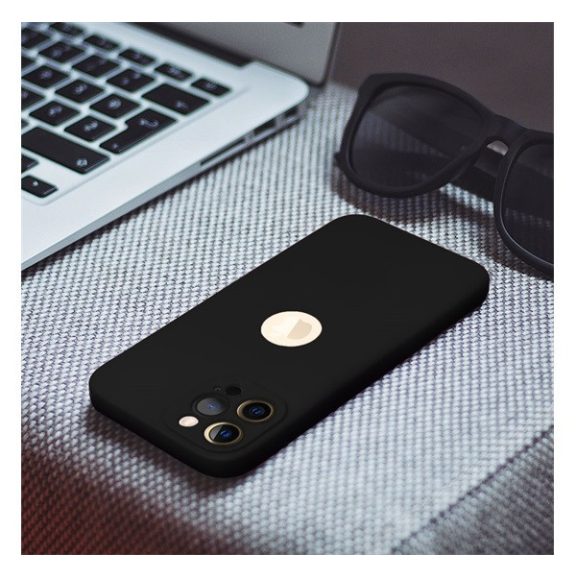 Forcell Soft Apple iPhone 13 Pro Max szilikon tok, fekete