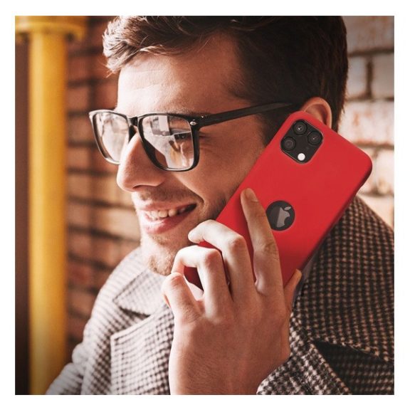 Forcell szilikon hátlapvédő tok Samsung Galaxy A03s, piros