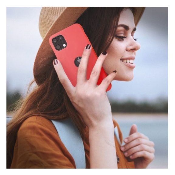 Forcell szilikon hátlapvédő tok Apple iPhone 13 Pro Max, piros