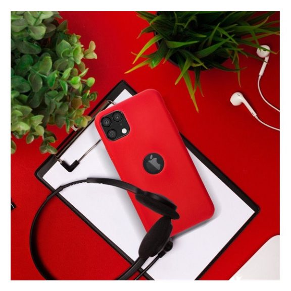 Forcell szilikon hátlapvédő tok Apple iPhone 13 Pro Max, piros