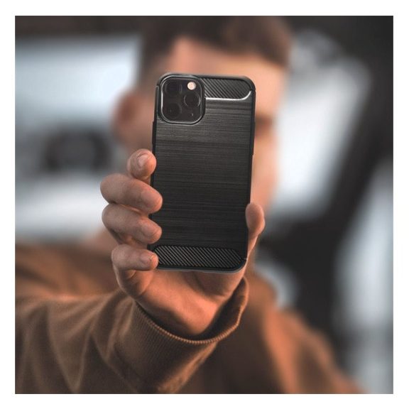 Forcell Carbon hátlap tok Xiaomi 11T/11T Pro, fekete