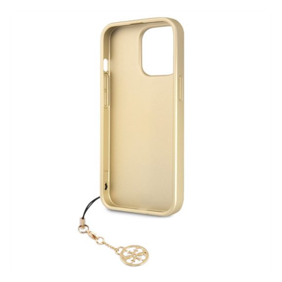 Guess 4G Charms Apple iPhone 13 Pro Max hátlap tok, szürke