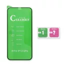 Apple iPhone 13 Pro Max Full Glue Ceramic hajlított tempered glass kijelzővédő üvegfólia, fekete