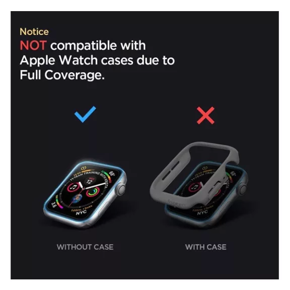 Spigen Pro Flex EZ Fit Apple Watch S9 / S8 / S7 45mm tempered kijelzővédő fólia felhelyező kerettel (2db)