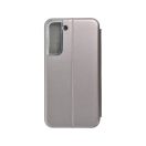 Forcell Elegance oldalra nyíló hátlap tok Samsung Galaxy S22+, szürke