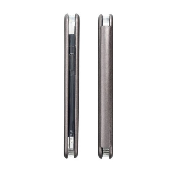 Forcell Elegance oldalra nyíló hátlap tok Samsung Galaxy S22+, szürke