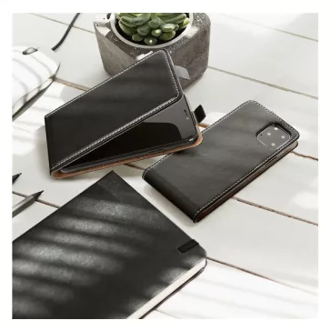 Flip tok szilikon belsővel Samsung Galaxy A33 5G, fekete