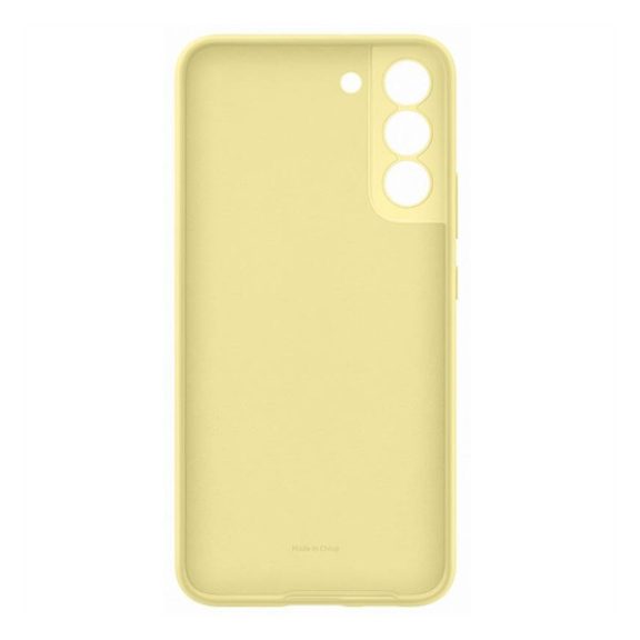 Samsung Galaxy S22+ Silicone Cover, gyári szilikon tok, sárga, EF-PS906TY
