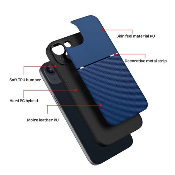 Forcell Noble hátlap tok, Xiaomi Redmi 10/Redmi Note 11 LTE, kék