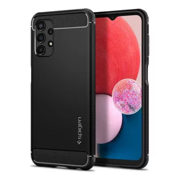   Spigen Rugged Armor Samsung Galaxy A13 tok, Matte Black, fekete