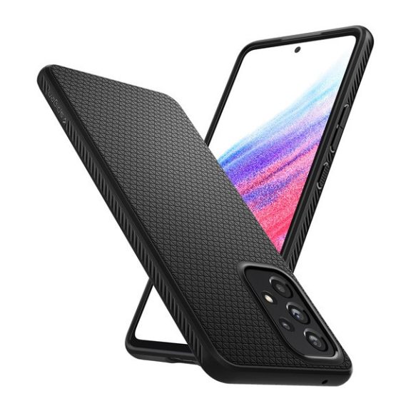 Spigen Liquid Air Samsung Galaxy A53 tok, Matte Black, fekete