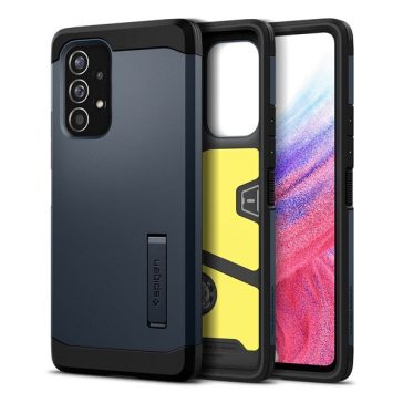   Spigen Tough Armor Samsung Galaxy A53 5G tok, Metal Slate, sötétkék, szürke