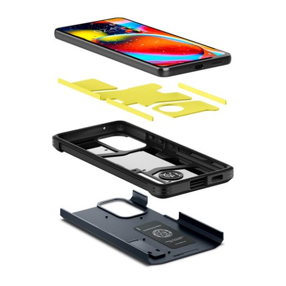 Spigen Tough Armor Samsung Galaxy A53 5G tok, Metal Slate, sötétkék, szürke