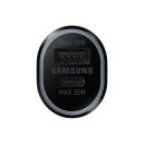 Samsung EP-L4020NBEGEU autós szivargyújtó gyorstöltő, USB-C + USB, 40W, fekete