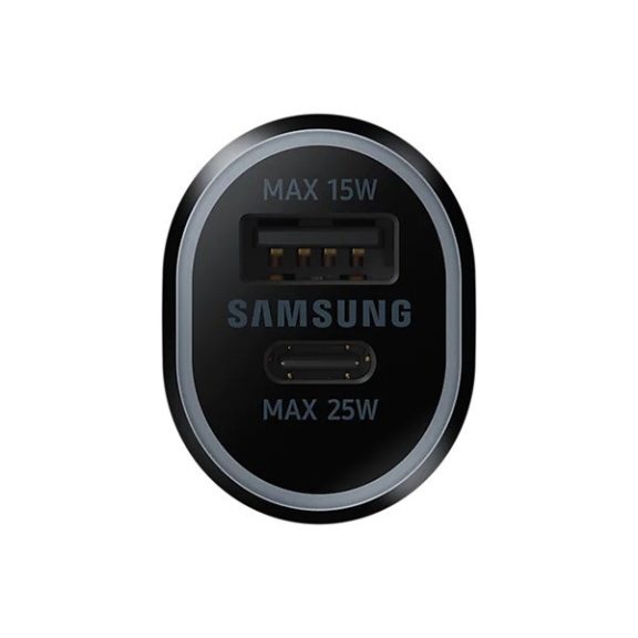 Samsung EP-L4020NBEGEU autós szivargyújtó gyorstöltő, USB-C + USB, 40W, fekete