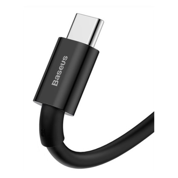 Baseus Superior USB-C gyorstöltő töltő- és adatkábel, 1m, fekete