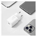 Baseus Super-Si hálózati gyorstöltő adapter USB-C, 20W, fehér