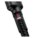 Baseus Cafule USB-C gyorstöltő töltő- és adatkábel, 2m, szürke-fekete