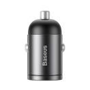 Baseus Tiny Star autós szivargyújtó gyorstöltő USB, 30W, szürke