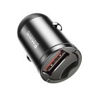 Baseus Tiny Star autós szivargyújtó gyorstöltő USB, 30W, szürke