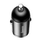 Baseus Tiny Star autós szivargyújtó gyorstöltő USB, 30W, szürke