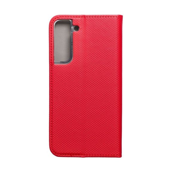 Magnet Samsung Galaxy S22+ mágneses flip tok, piros