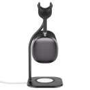 Spigen Nanotac Apple Airpods Max Stand MagFit, Magsafe asztali töltőpad és Apple AirPods Max tartó állvány, fekete