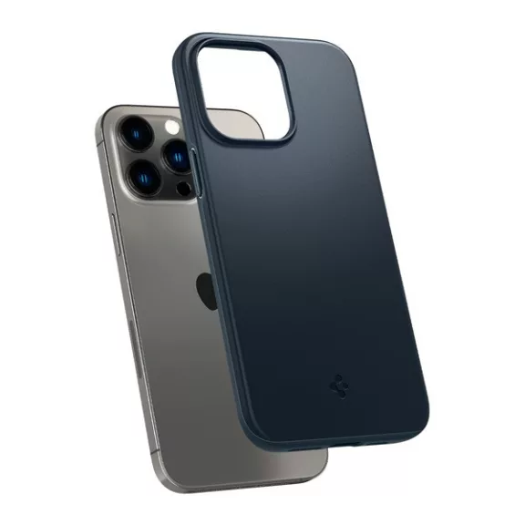 Spigen Thin Fit Apple iPhone 14 Pro Max tok, Metal Slate, sötétkék