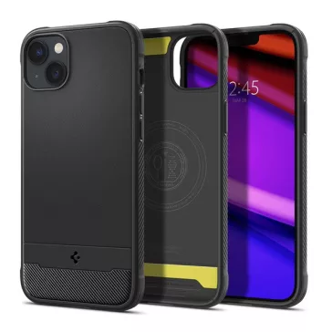   Spigen Rugged Armor Mag Apple iPhone 14 tok, Matte Black Magsafe, fekete