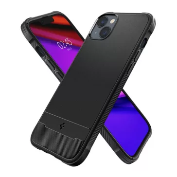  Spigen Rugged Armor Mag Apple iPhone 14 tok, Matte Black Magsafe, fekete