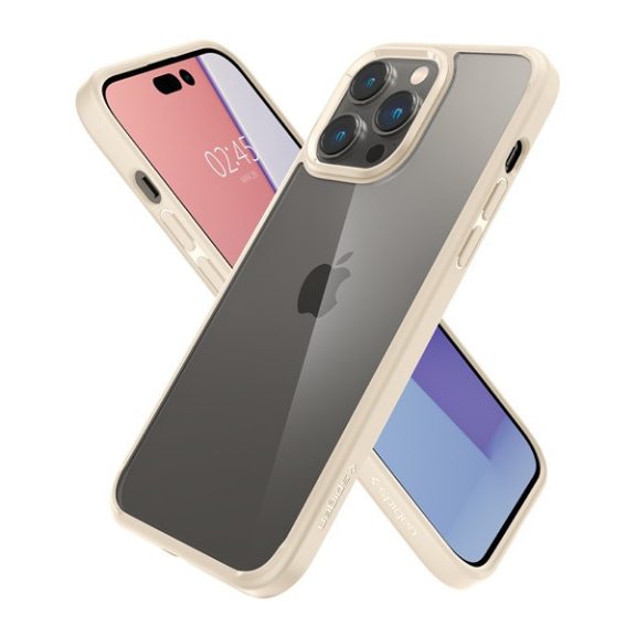 Spigen Crystal Hybrid Apple iPhone 14 Pro tok, Sand Beige, bézs