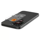 Spigen Glas.tR EZ Fit Optik Pro Apple iPhone 14 Pro / 14 Pro Max / 15 Pro / 15 Pro Max / 16 Pro / 16 Pro Max / 17 Pro / 17 Pro Max, Tempered kameravédő fólia, fekete-piros (2db)