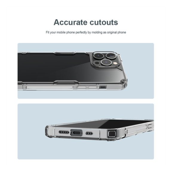 Nillkin Nature Pro Apple iPhone 14 Pro szilikon tok, átlátszó