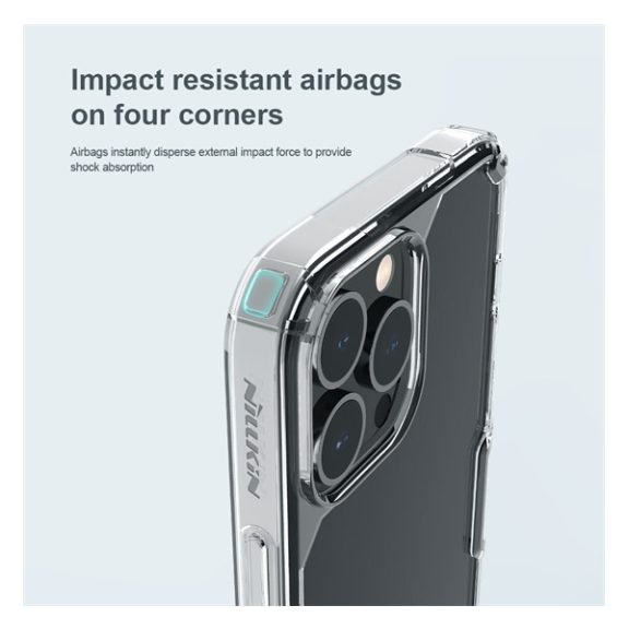 Nillkin Nature Pro Apple iPhone 14 Pro szilikon tok, átlátszó