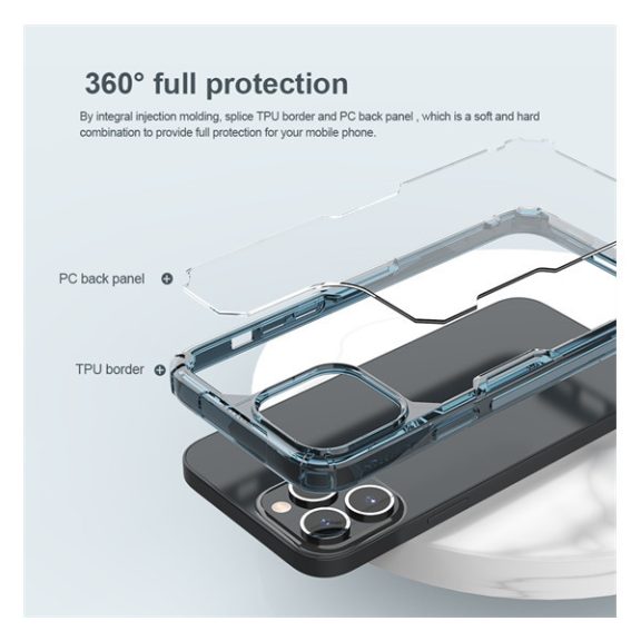 Nillkin Nature Pro Apple iPhone 14 Pro szilikon tok, átlátszó