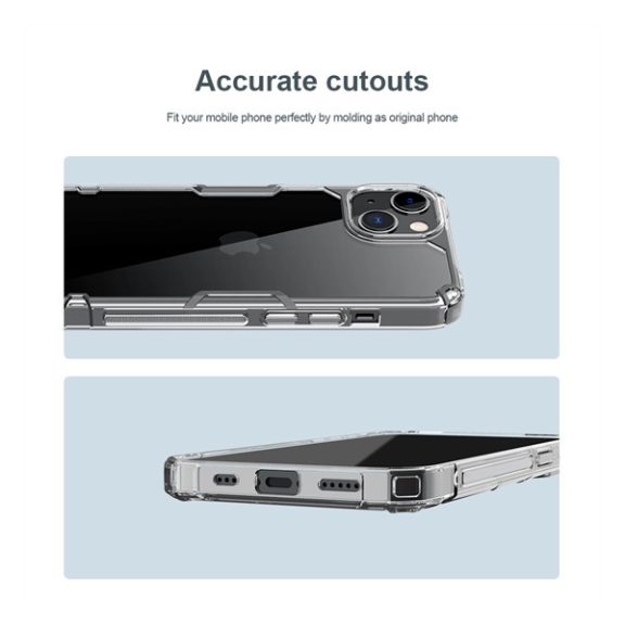 Nillkin Nature Pro Apple iPhone 14 Plus szilikon tok, átlátszó