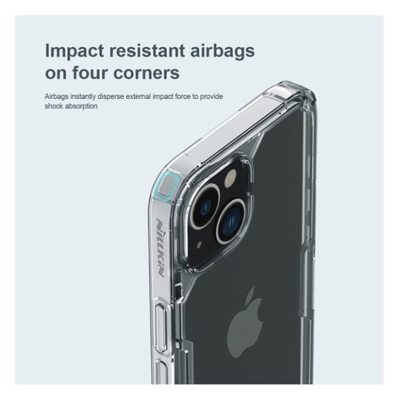 Nillkin Nature Pro Apple iPhone 14 Plus szilikon tok, átlátszó
