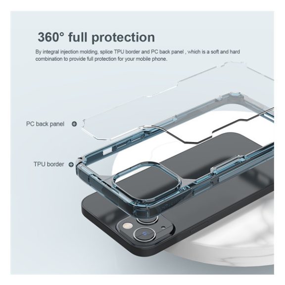 Nillkin Nature Pro Apple iPhone 14 Plus szilikon tok, átlátszó