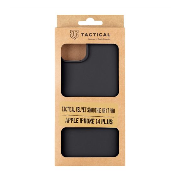 Tactical Velvet Smoothie Apple iPhone 14 Plus tok, Asphalt, fekete
