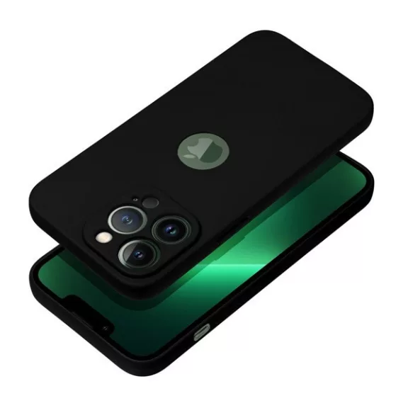 Forcell Soft szilikon hátlap tok Apple iPhone 14 Pro, fekete