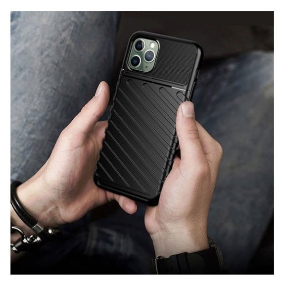 Forcell Thunder hátlap tok Apple iPhone 13 Pro, fekete