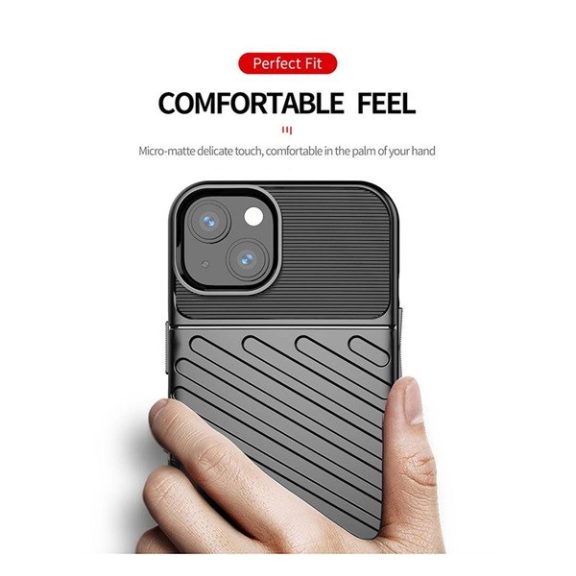 Forcell Thunder hátlap tok Apple iPhone 14 Plus, fekete