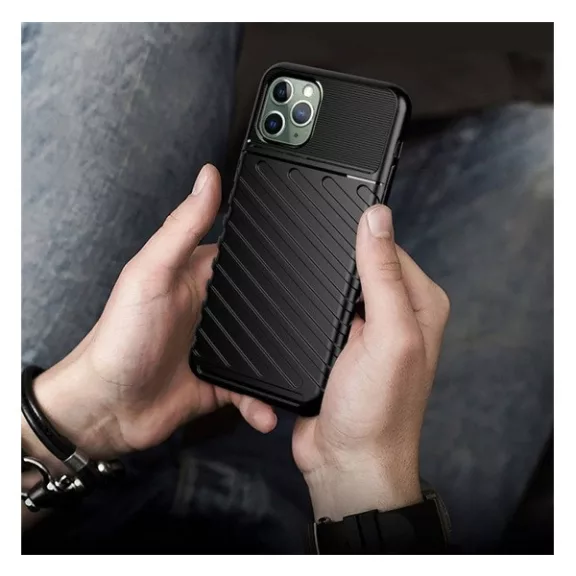 Forcell Thunder hátlap tok Apple iPhone 14 Pro, fekete