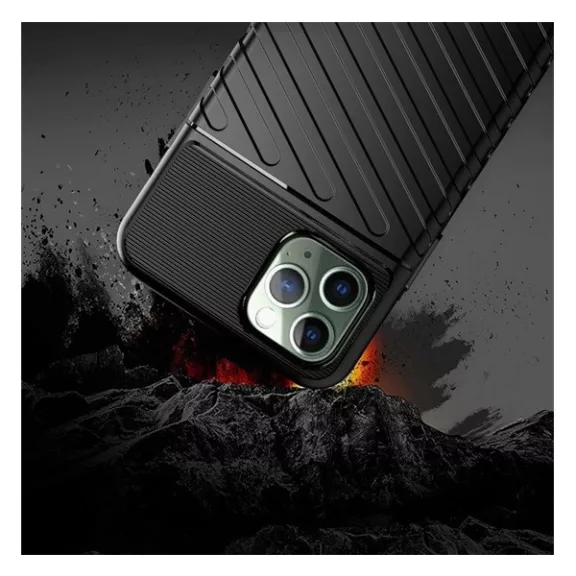 Forcell Thunder hátlap tok Apple iPhone 14 Pro Max, fekete