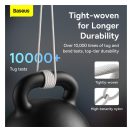 Baseus Dynamic USB / USB-C gyorstöltő töltő- és adatkábel, 100W, 1m, fehér