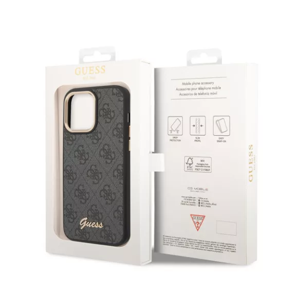 Guess Metal Camera Outline Apple iPhone 14 Pro Max hátlap tok, fekete