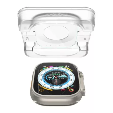   Spigen Glas.tR EZ Fit Apple Watch Ultra 3 / 2 / 1 49mm tempered kijelzővédő fólia felhelyező kerettel (2db)
