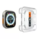 Spigen Glas.tR EZ Fit Apple Watch Ultra 3 / 2 / 1 49mm tempered kijelzővédő fólia felhelyező kerettel (2db)