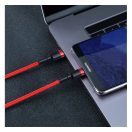 Baseus Cafule USB-C / USB-C töltő- és adatkábel, 60W, 1m, piros