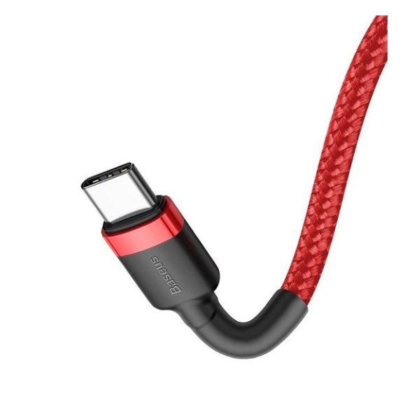 Baseus Cafule USB-C / USB-C töltő- és adatkábel, 60W, 1m, piros